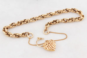ANTIQUE EDWARDIAN ETCHED BRACELET 9ct GOLD