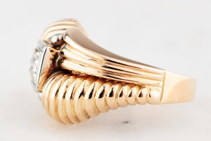 VINTAGE 1940’S DIAMOND TANK RING 18ct GOLD