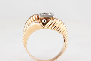 VINTAGE 1940’S DIAMOND TANK RING 18ct GOLD