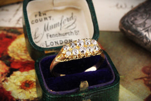 VICTORIAN 1899 DIAMOND RING 18ct GOLD