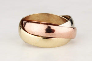 VINTAGE RUSSIAN WEDDING BANDS 9ct GOLD