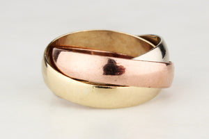VINTAGE RUSSIAN WEDDING BANDS 9ct GOLD