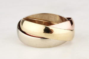 VINTAGE RUSSIAN WEDDING BANDS 9ct GOLD