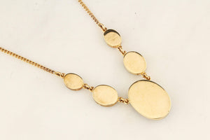 VINTAGE OPAL NECKLACE 9ct GOLD