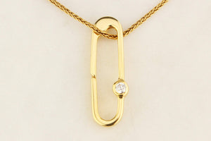 DIAMOND SET PENDANT BALE/EXTENDER 10ct GOLD