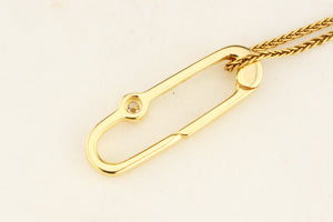 DIAMOND SET PENDANT BALE/EXTENDER 10ct GOLD