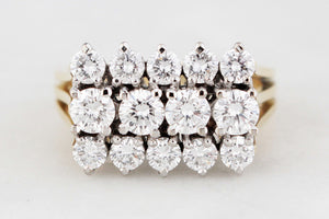 VINTAGE c1960/70’s 1.52ct DIAMOND RING 18ct GOLD