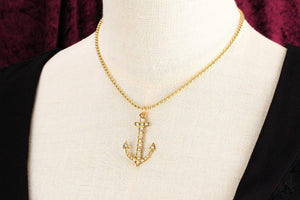 ANTIQUE AUSTRALIAN ANCHOR PENDANT 15ct GOLD