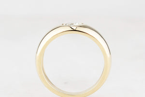 CUSTOM .84ct OLD MINE CUT DIAMOND DOME RING 14ct GOLD