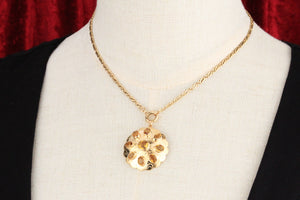 VINTAGE 1940’s CITRINE PENDANT 14ct GOLD