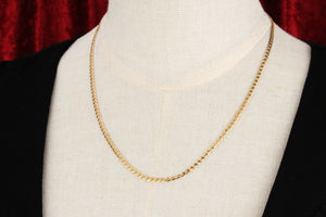 VINTAGE CURB LINK 49cm CHAIN 9ct GOLD