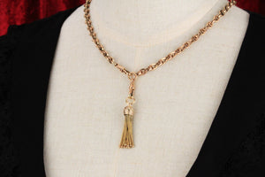 ANTIQUE TASSEL PENDANT 9ct GOLD