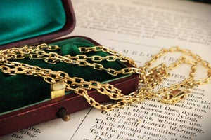 VINTAGE 10.78g PAPER-LINK CHAIN 18ct GOLD