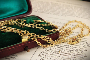 VINTAGE 10.78g PAPER-LINK CHAIN 18ct GOLD
