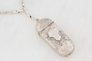 ANTIQUE VICTORIAN 1879 VESTA CASE STERLING SILVER