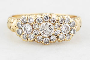 ANTIQUE EDWARDIAN c1918 1.00ct DIAMOND RING 18ct GOLD