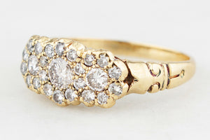 ANTIQUE EDWARDIAN c1918 1.00ct DIAMOND RING 18ct GOLD
