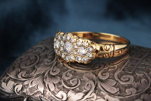 ANTIQUE EDWARDIAN c1918 1.00ct DIAMOND RING 18ct GOLD