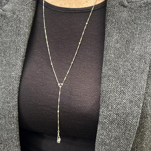 VINTAGE CONVERTIBLE c1930 DIAMOND NECKLACE 14ct GOLD