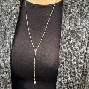 VINTAGE CONVERTIBLE c1930 DIAMOND NECKLACE 14ct GOLD