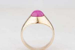 VINTAGE STAR RUBY RING 14ct GOLD