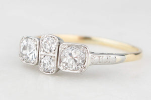 ANTIQUE ART DECO DIAMOND RING 18ct GOLD