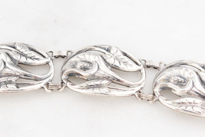 VINTAGE DANECRAFT 'LILIES' BRACELET STERLING SILVER