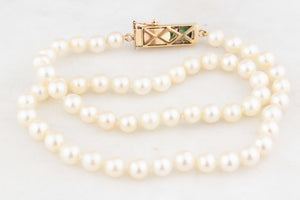 BESPOKE 2.88ct SAPPHIRE & PEARL NECKLACE 14ct GOLD