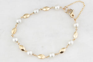 VINTAGE AKOYA PEARL BRACELET 9ct GOLD