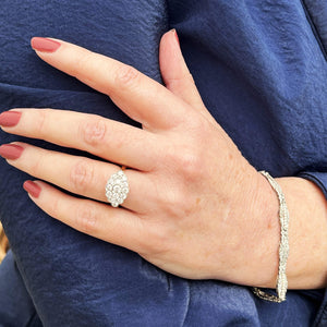 LATE ART DECO 1.19ct DIAMOND RING 18ct GOLD