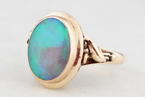 VINTAGE OPAL RING 14ct GOLD