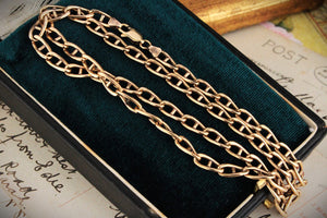 VINTAGE ITALIAN WIDE ANCHOR LINK CHAIN 9ct GOLD