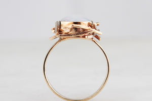 MID-CENTURY SOLID OPAL RING 9ct GOLD
