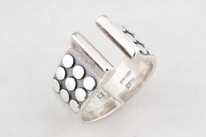 MID-CENTURY SCANDI STERLING SILVER RING