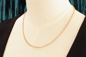 VINTAGE 9ct ROSE GOLD BELCHER LINK CHAIN