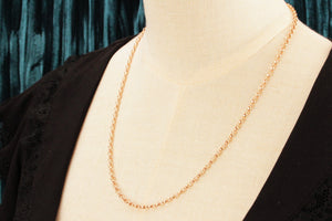 VINTAGE 9ct ROSE GOLD BELCHER LINK CHAIN