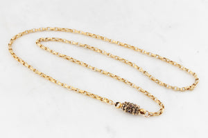 ANTIQUE VICTORIAN c1840 ACROSTIC  ‘REGARD’ CHAIN 9 & 18ct GOLD