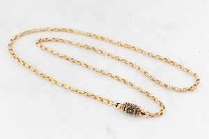 ANTIQUE VICTORIAN c1840 ACROSTIC ‘REGARD’ CHAIN 9 & 18ct GOLD