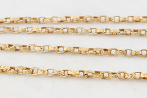 ANTIQUE VICTORIAN c1840 ACROSTIC  ‘REGARD’ CHAIN 9 & 18ct GOLD