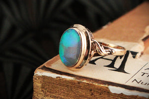 VINTAGE OPAL RING 14ct GOLD