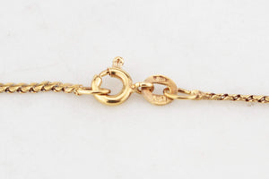 VINTAGE SAPPHIRE & DIAMOND PENDANT ON CHAIN 14 & 18ct GOLD
