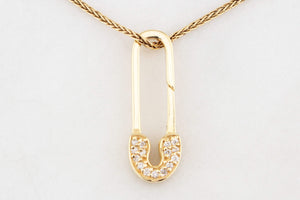 CONTEMPORARY DIAMOND CHARM BALE/EXTENDER 14CT GOLD