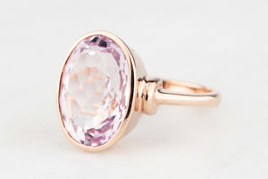 VINTAGE ROSE DE FRANCE AMETHYST RING IN 9ct GOLD