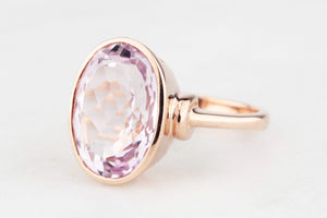 VINTAGE ROSE DE FRANCE AMETHYST RING IN 9ct GOLD