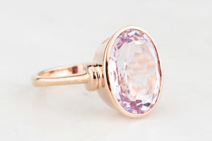 VINTAGE ROSE DE FRANCE AMETHYST RING IN 9ct GOLD