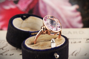 VINTAGE ROSE DE FRANCE AMETHYST RING IN 9ct GOLD