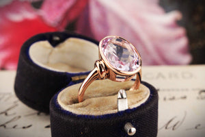 VINTAGE ROSE DE FRANCE AMETHYST RING IN 9ct GOLD