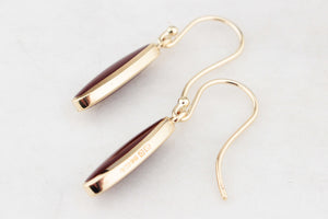 CARNELIAN PENDANT AND EARRING SET 9ct GOLD