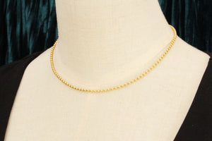 VINTAGE 18ct GOLD BALL LINK CHAIN
