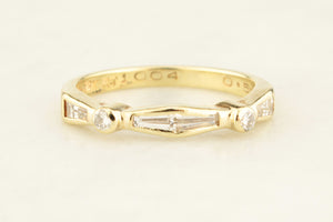 VINTAGE ART DECO c1930 DIAMOND RING 18ct GOLD